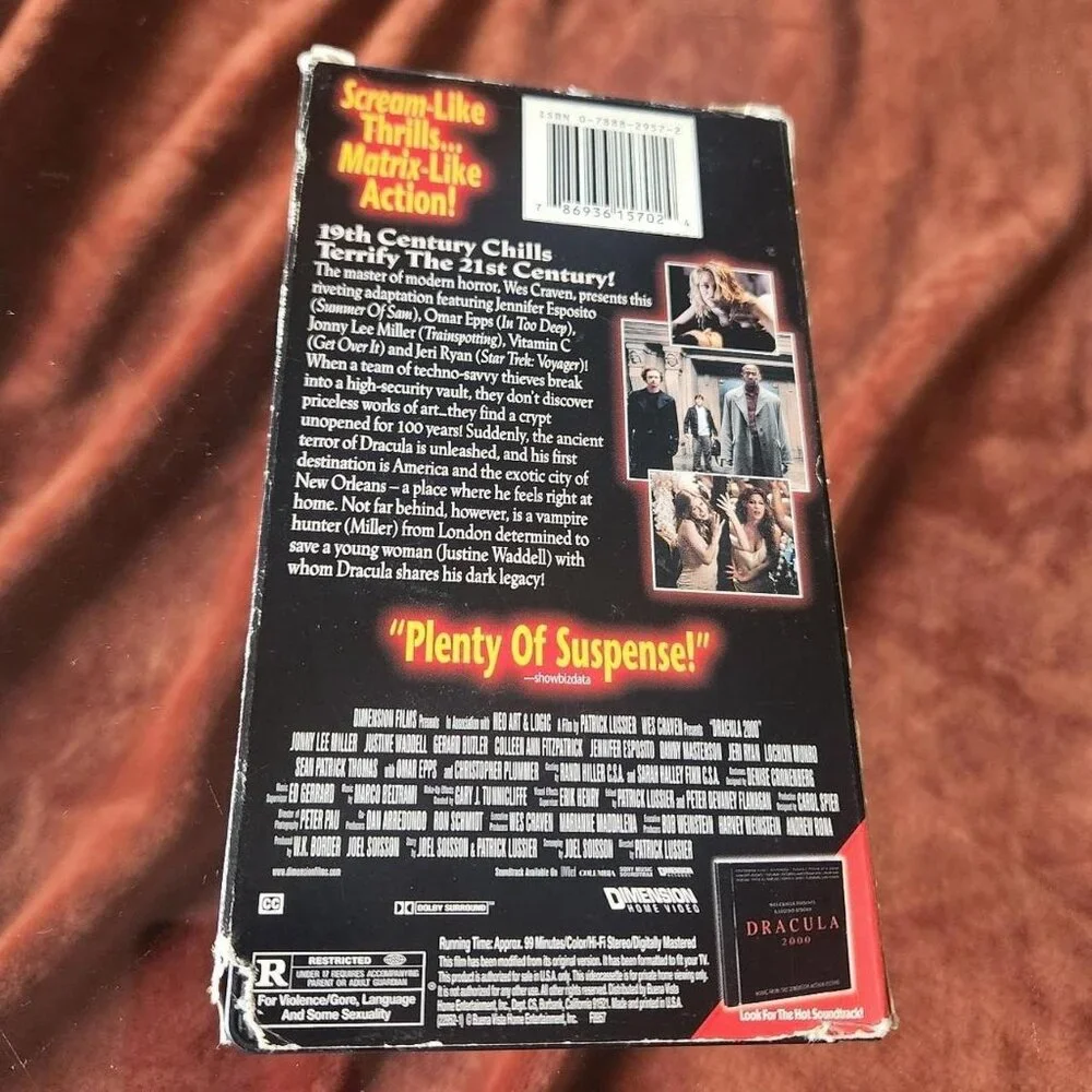 Dracula 2000 - 2000 - VHS tape